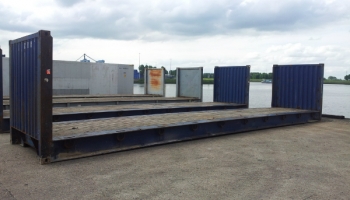 40ft flatrack fixed used / CSC qualified