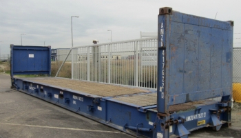 40ft flatrack collapsible used / CSC qualified